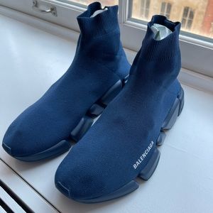Balenciaga Navy Speed Knit